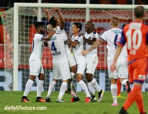 FC Pune City and Chennaiyin FC ends at 1-1 draw