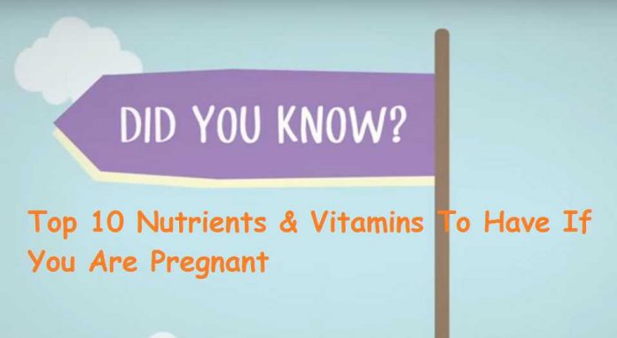 Top 10 Nutrients & Vitamins To Have If You Are Pregnant