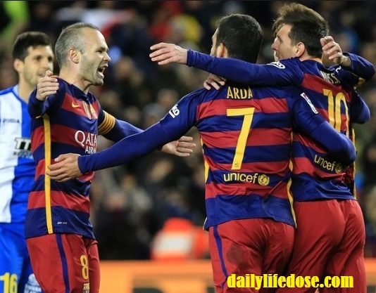 BARCELONA DEFEATED GRANADA WITH EASE