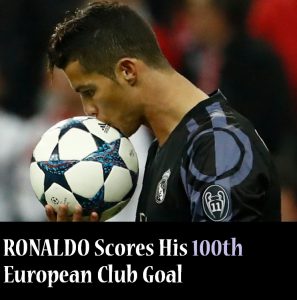 Ronaldo Scores His 100th goal